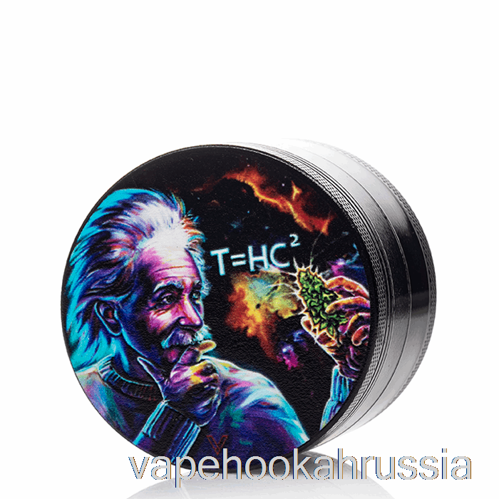 Vape Juicy V Syndicate 2,2-дюймовая 4-секционная шлифовальная машина с антипригарным покрытием T = Hc2, черная дыра